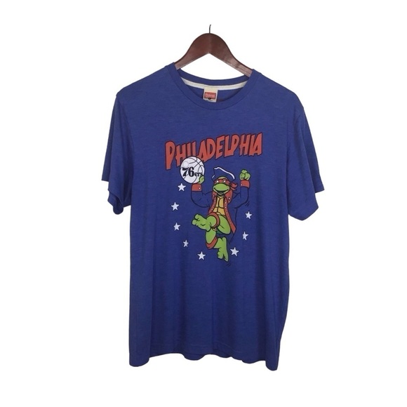 Homage TMNT Raphael X Philadelphia 76ers in Blue Size Large. - Picture 1 of 7